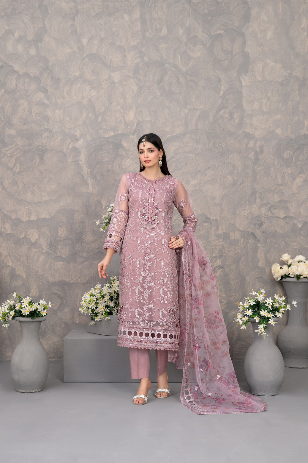 Dilkash Embroidered Fancy Organza D-4272 - Vol-2