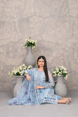 Dilkash Embroidered Fancy Organza D-4275 - Vol-2