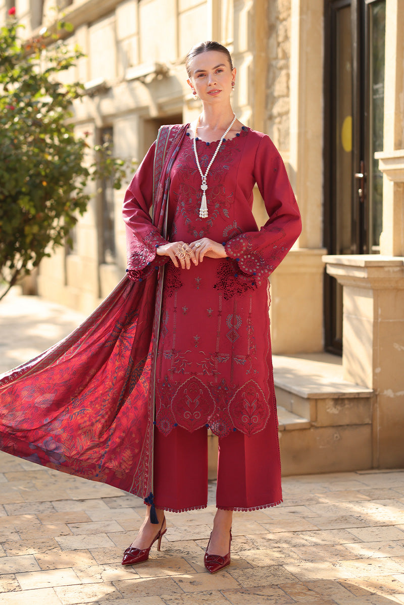 Carnation Luxury Shawl Edit'25 By Rang Rasiya ( Mocha )