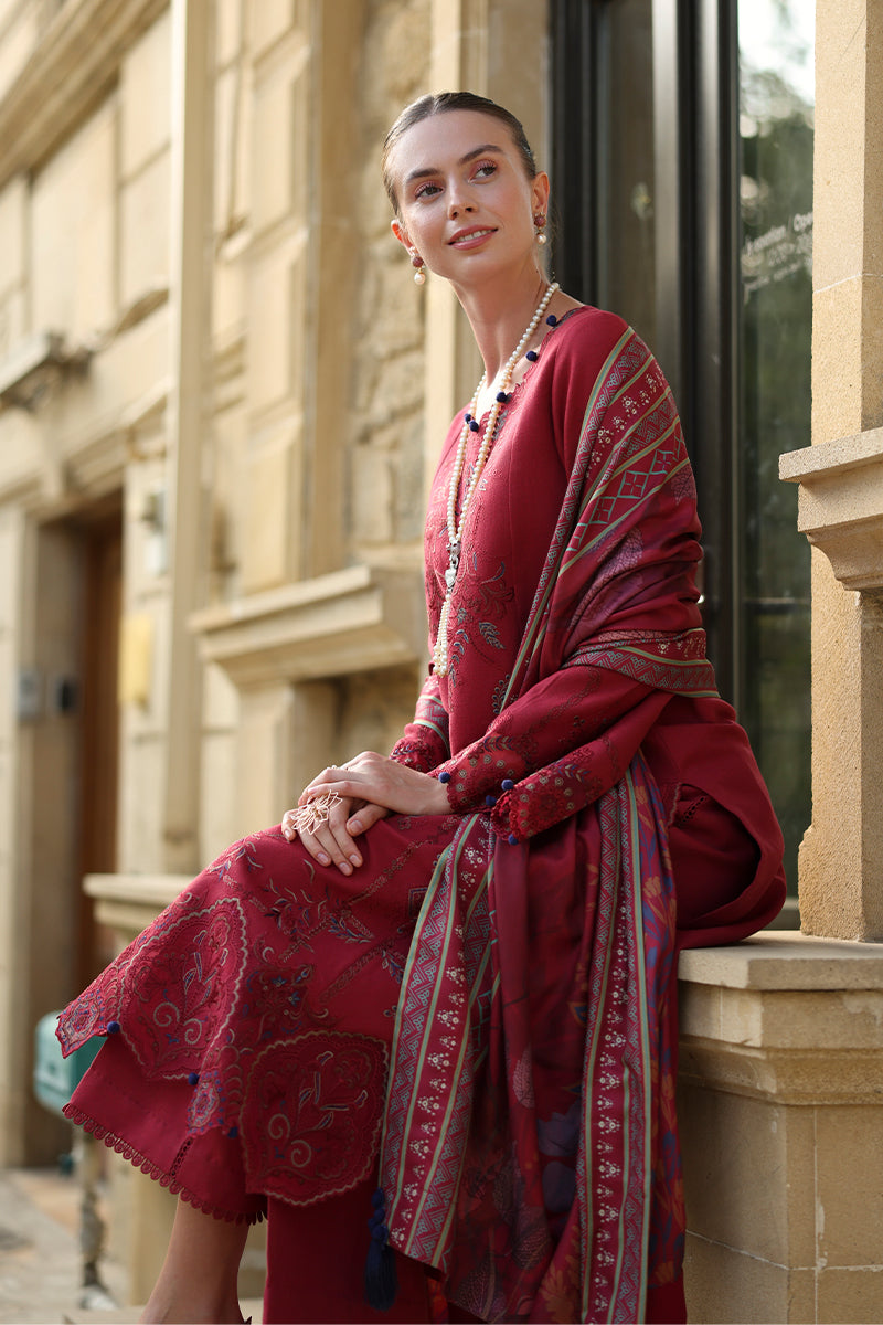 Carnation Luxury Shawl Edit'25 By Rang Rasiya ( Mocha )