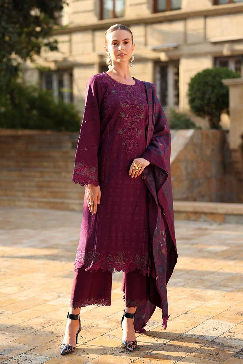 Carnation Luxury Shawl Edit'25 By Rang Rasiya ( Espresso )