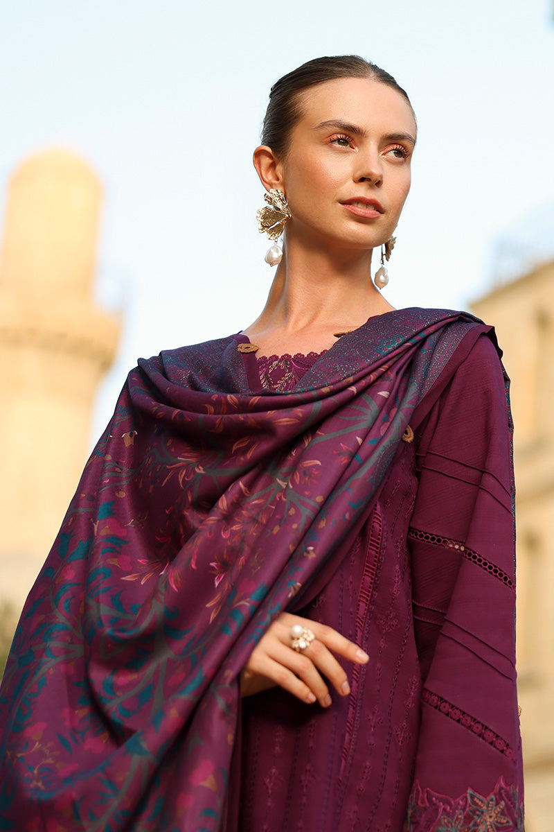 Carnation Luxury Shawl Edit'25 By Rang Rasiya ( Espresso )