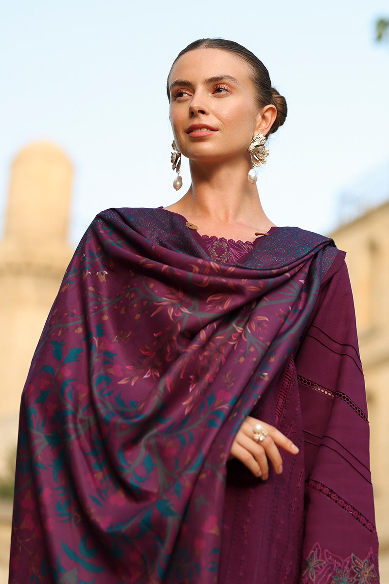 Carnation Luxury Shawl Edit'25 By Rang Rasiya ( Espresso )