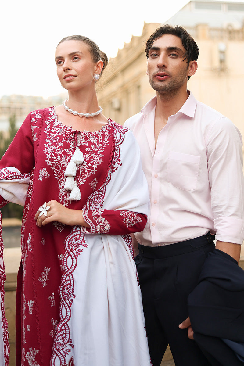 Carnation Luxury Shawl Edit'25 By Rang Rasiya ( Rose )