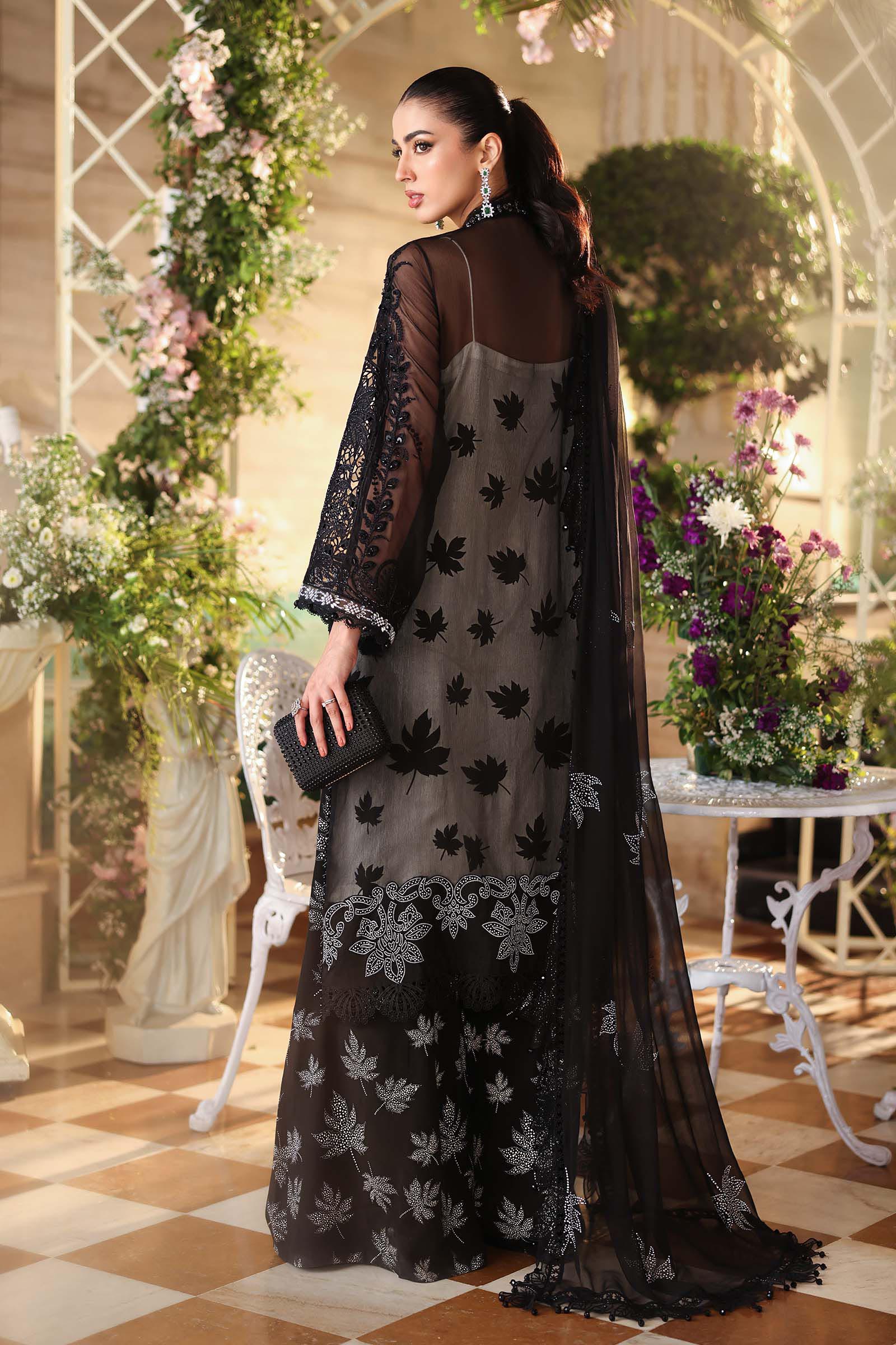Tea Affair Embroidered Chiffon by Maria.B (MPC-26-101-Black)