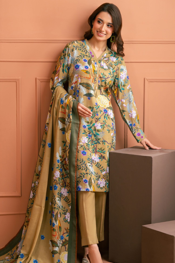 WINTER COLLECTION VOL. 2 BY GUL AHMED ( Linen élégance LT52012 )
