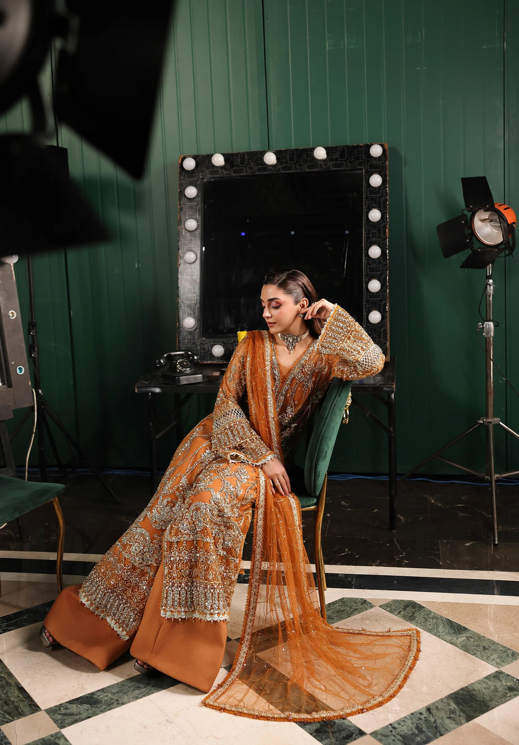 ELAF STARDOM FORMAL HANDWORK 25 ( ESH-09 SAFFRON )