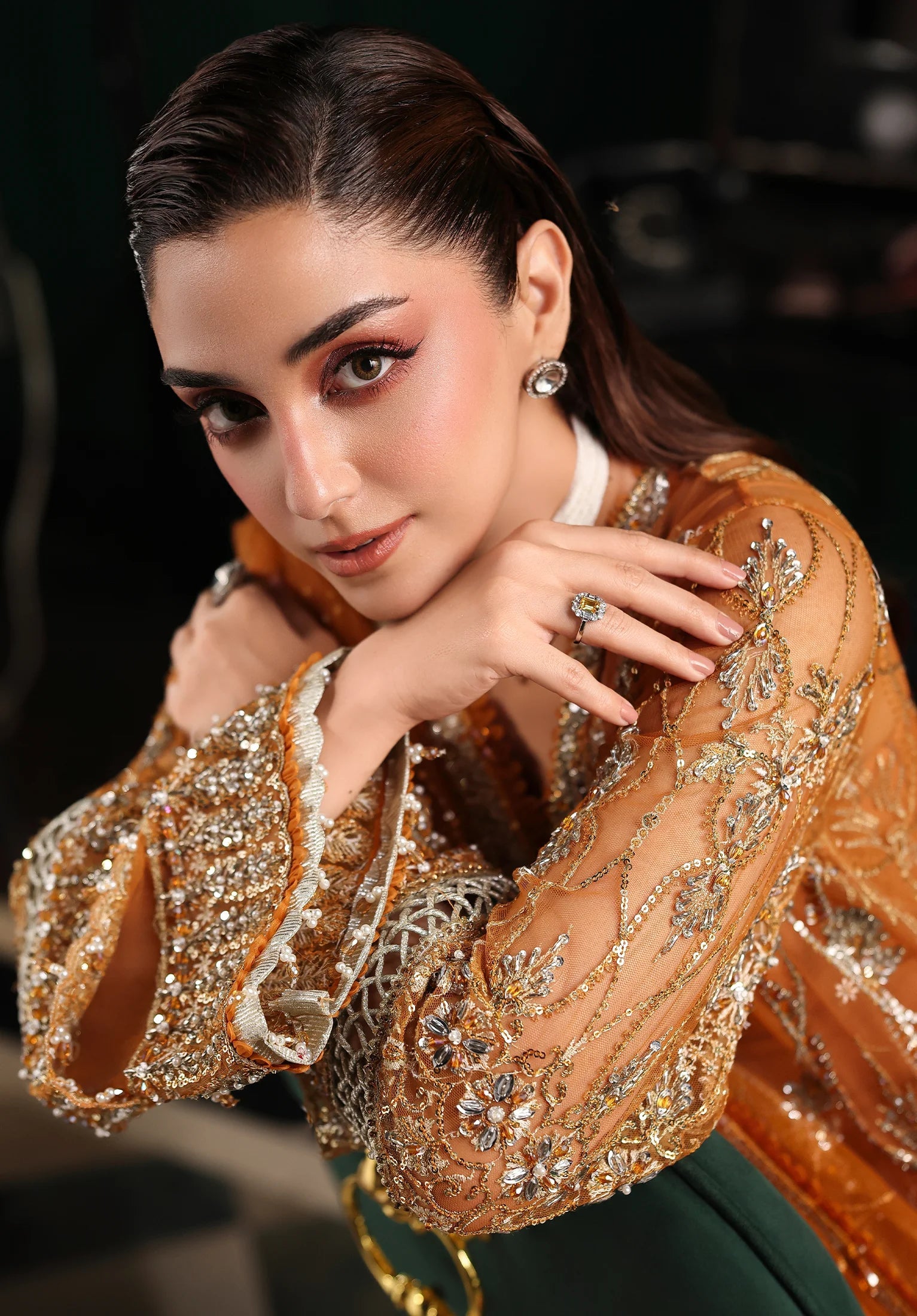 ELAF STARDOM FORMAL HANDWORK 25 ( ESH-09 SAFFRON )