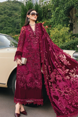 3 Piece Unstitched Embroidered Chantilly Suit ( WL-1308 )