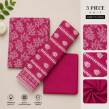 3pc digital printed lawn D-01