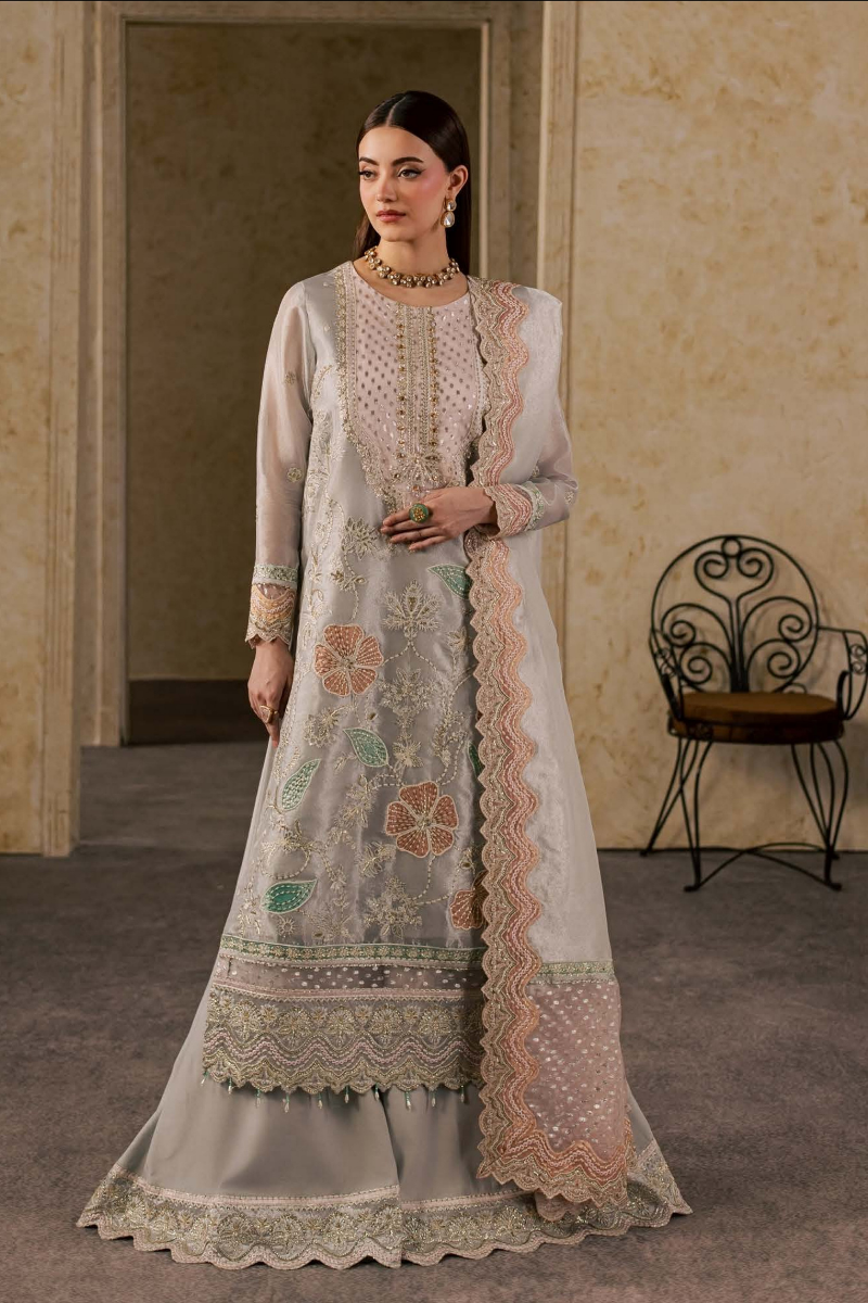 Heirloom Edit-I By Maryum And Maria Luxury Unstitched Collection (SILVERED MIST MSU 6938)