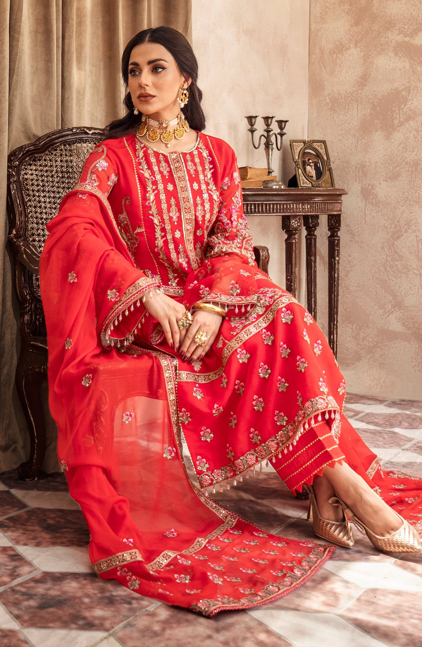 Zainab by Mashq Premium (Fire Spot QFD-0064)