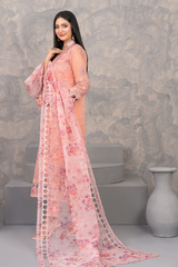 Dilkash Embroidered Fancy Organza Vol-01 D-4270