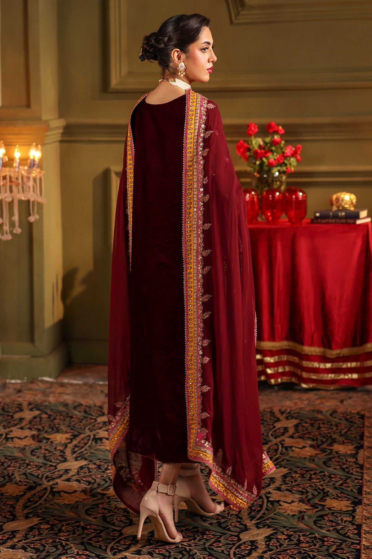 3-PC Unstitched Premium Velvet By Charizma | CVT4-12