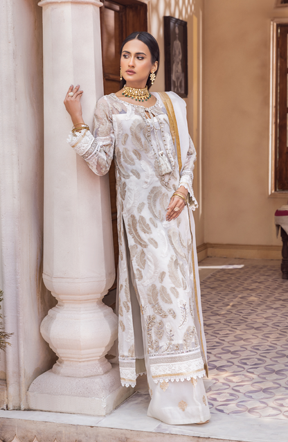 Utsav by Maryum N Maria (White Frost MFD-0101)