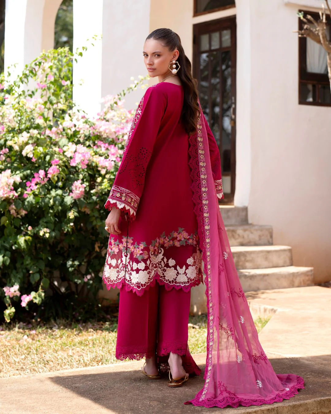 Afsana By Nofha Lawn`25 PINKRUBY