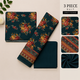 3pc digital printed lawn D-31