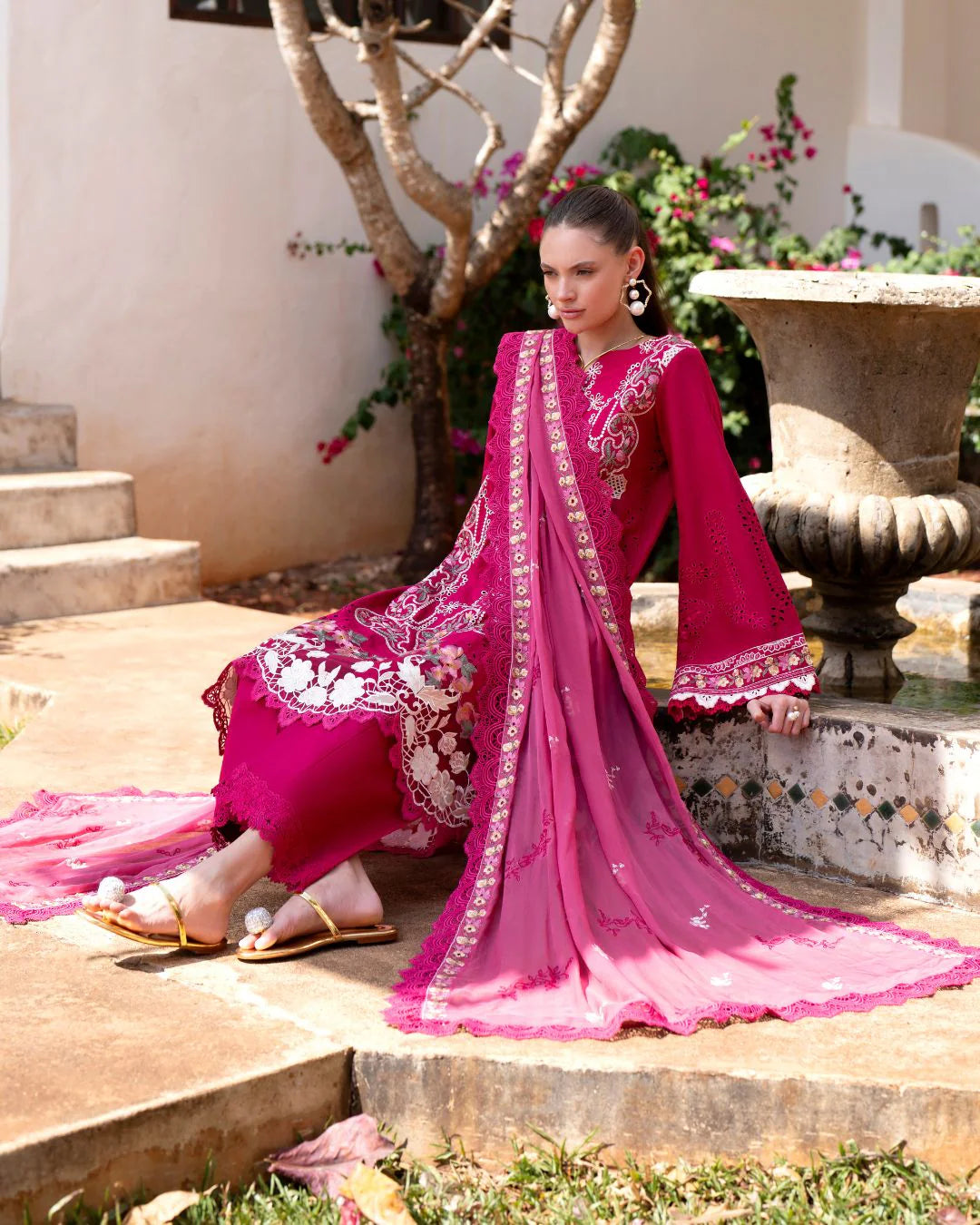 Afsana By Nofha Lawn`25 PINKRUBY