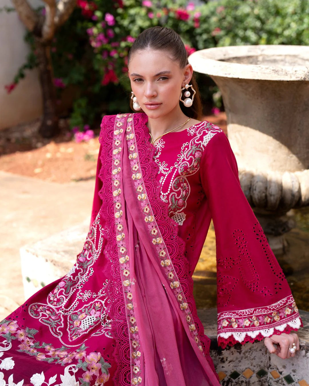 Afsana By Nofha Lawn`25 PINKRUBY