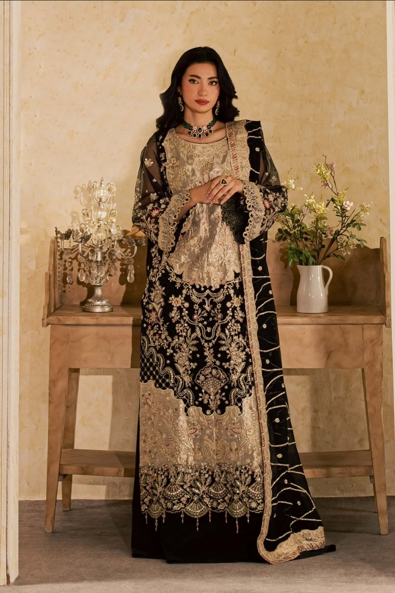 Heirloom Edit-I By Maryum And Maria Luxury Unstitched Collection (EBONY ROYALTY MSU 6939)