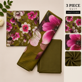 3pc digital printed lawn D-35