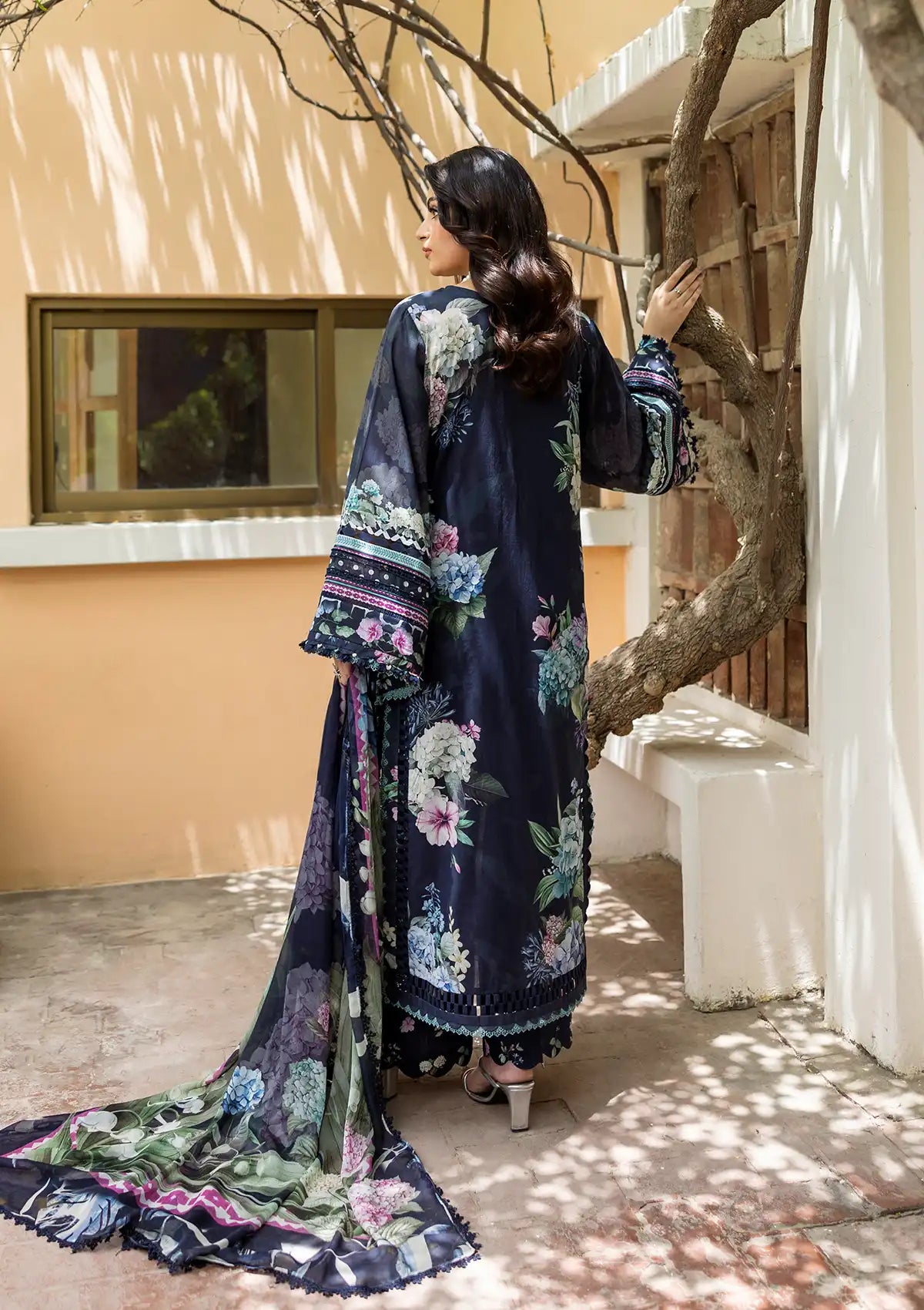 Elaf Prints Lawn'25 EPS-4B TWILIGHT GARDEN
