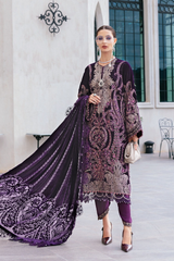 3 Piece Unstitched Embroidered Velvet Suit ( WL-1311 )