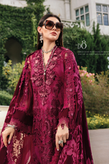 3 Piece Unstitched Embroidered Chantilly Suit ( WL-1308 )