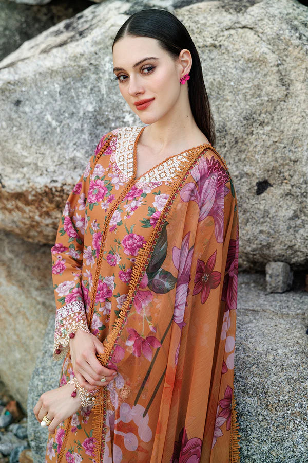 Aurea By Farasha Summer Lawn'25 CORAL HAZE