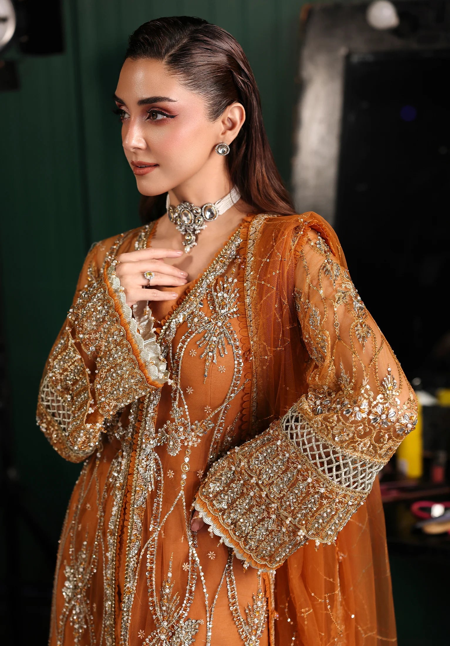 ELAF STARDOM FORMAL HANDWORK 25 ( ESH-09 SAFFRON )