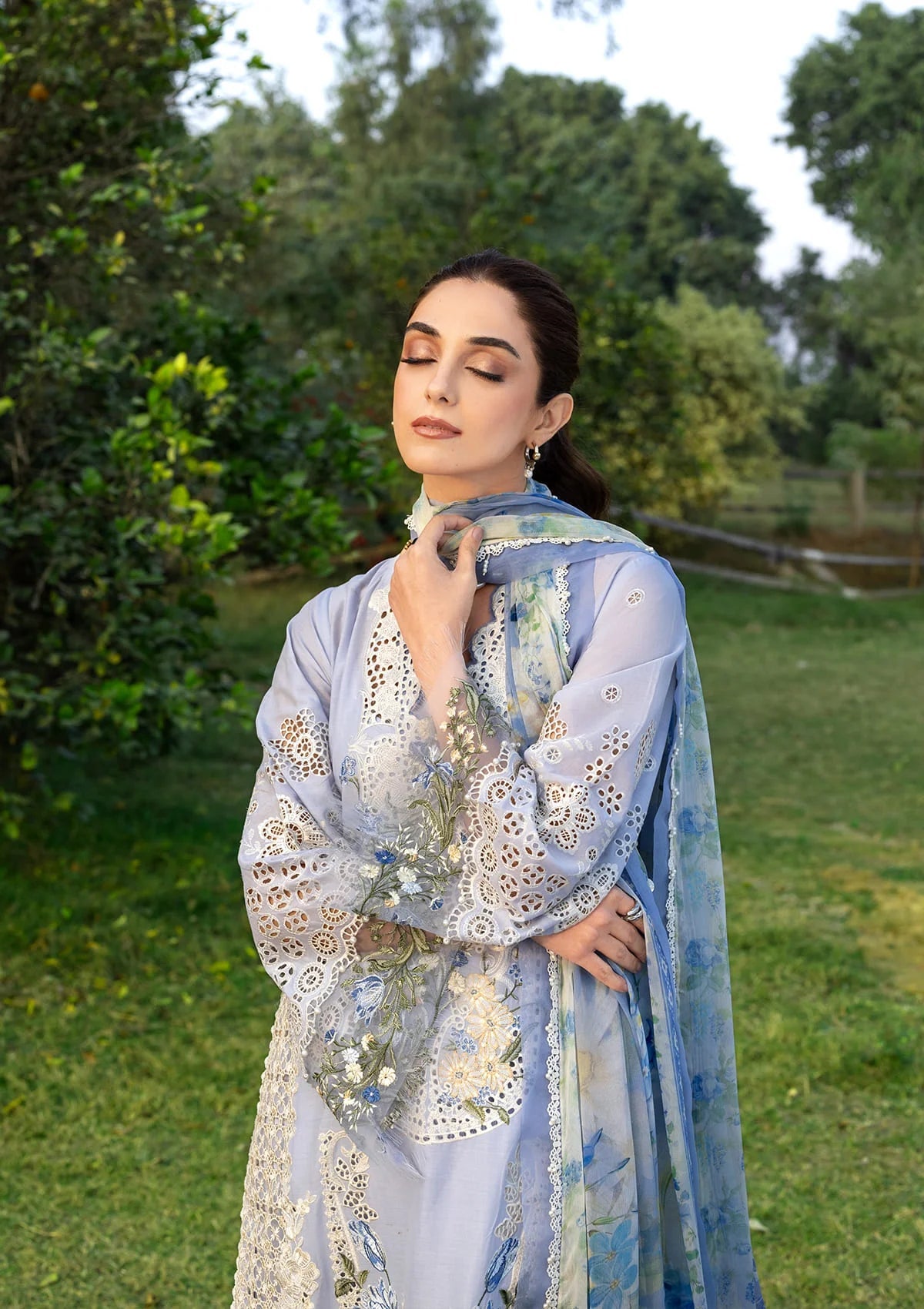 LUXURY LAWN BY ELAF PREMIUM (ELY-12 SKY BLISS)