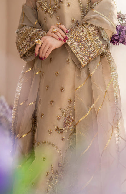 Zainab by Mashq Premium (Gorgeous Gold QFD-0069)