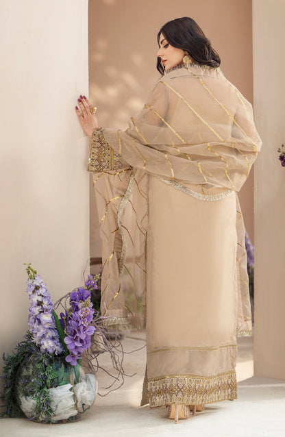 Zainab by Mashq Premium (Gorgeous Gold QFD-0069)