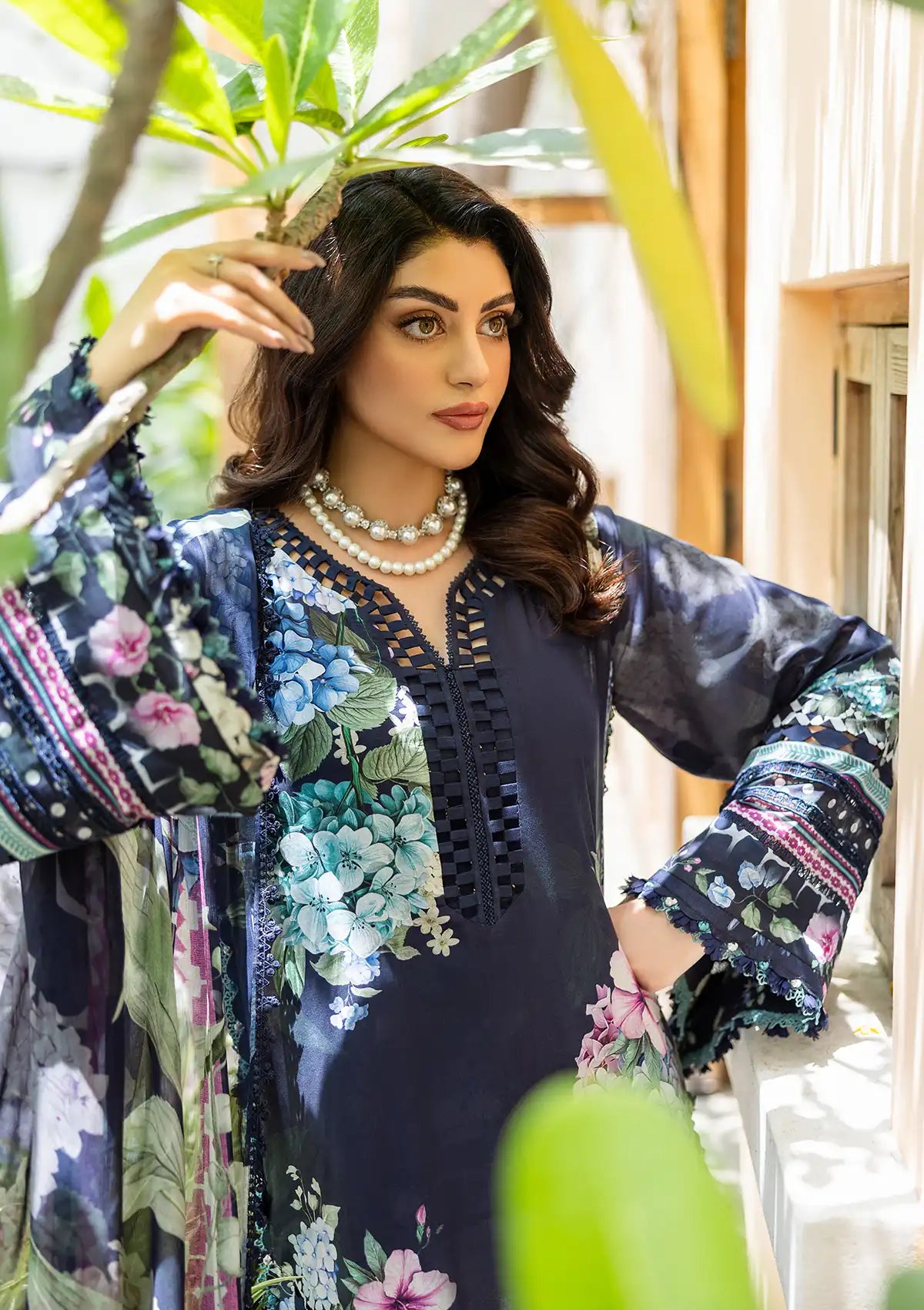 Elaf Prints Lawn'25 EPS-4B TWILIGHT GARDEN
