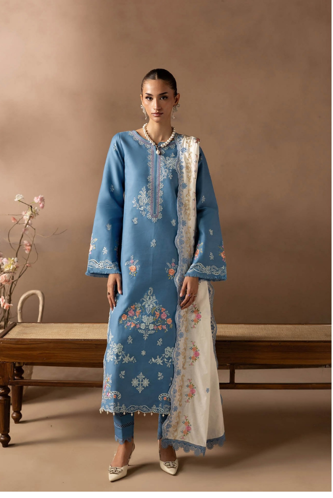 Sareen Premium Viscose Chikankari By RajBari ( 07 )