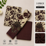3pc digital printed lawn D-06