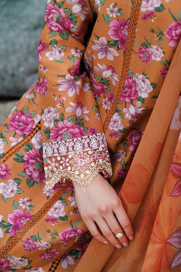 Aurea By Farasha Summer Lawn'25 CORAL HAZE