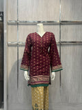 3Pc  Ready To Wear Khaddar By Sadabahar (D-01)