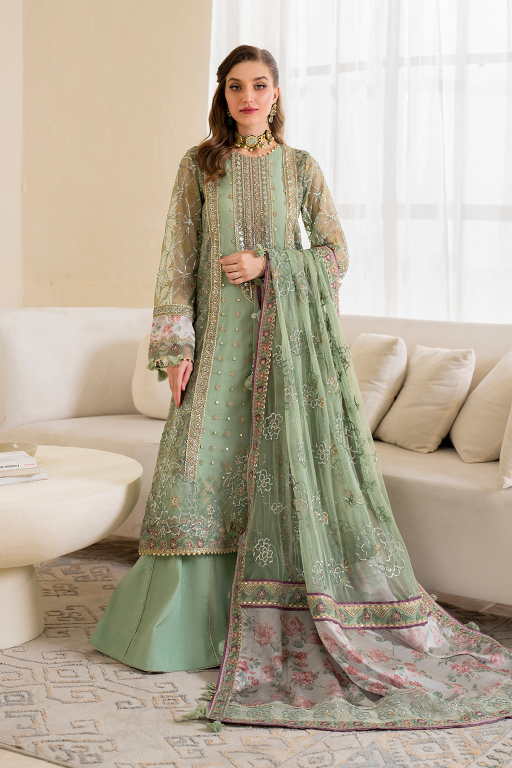 Chinon ByIznik CC-41 Embroidered Net New 2024 Dress for women pakistani brand