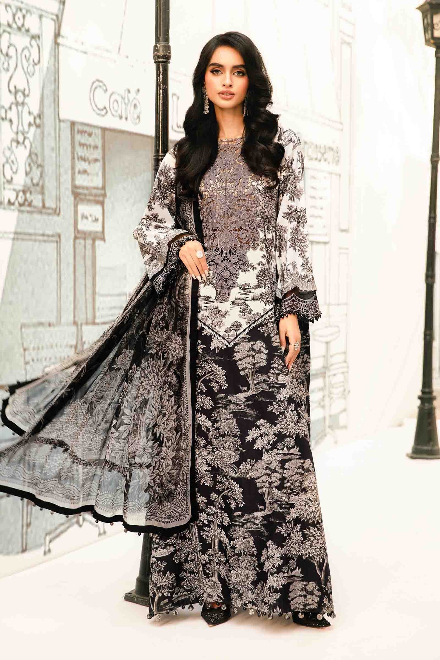 Maria B MPrints Embroidered Lawn Edit II MPT-2608-B