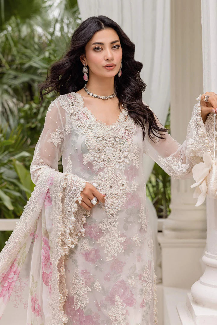 Maria.B Embroidered Chiffon D-01