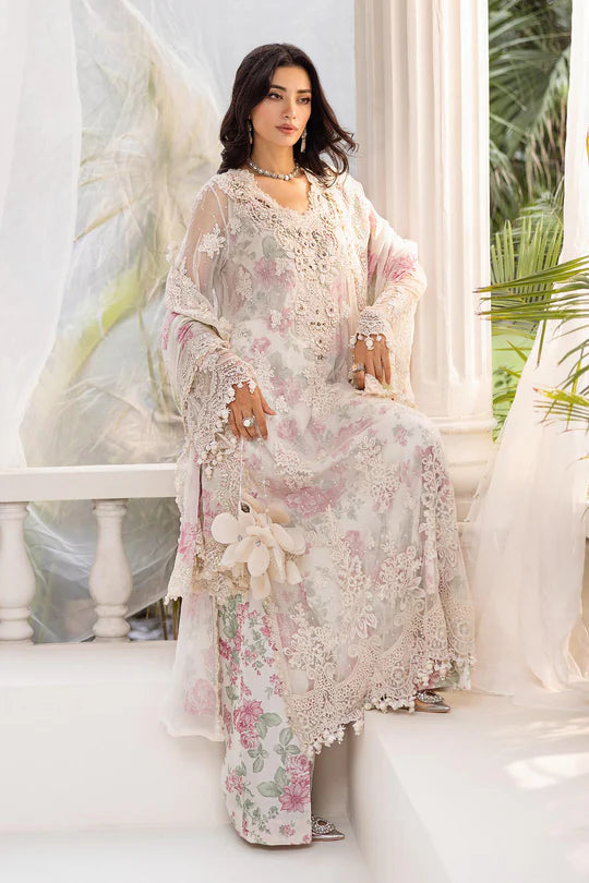 Maria.B Embroidered Chiffon D-01
