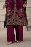 3 Piece Embroidered Chiffon Suit | MCS-25-102