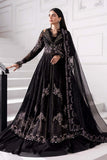 Embroidered organza Suit | BD-3004-Black