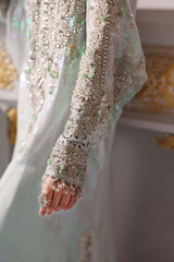Maria.B Embroidered Chiffon Saree | BD-3005