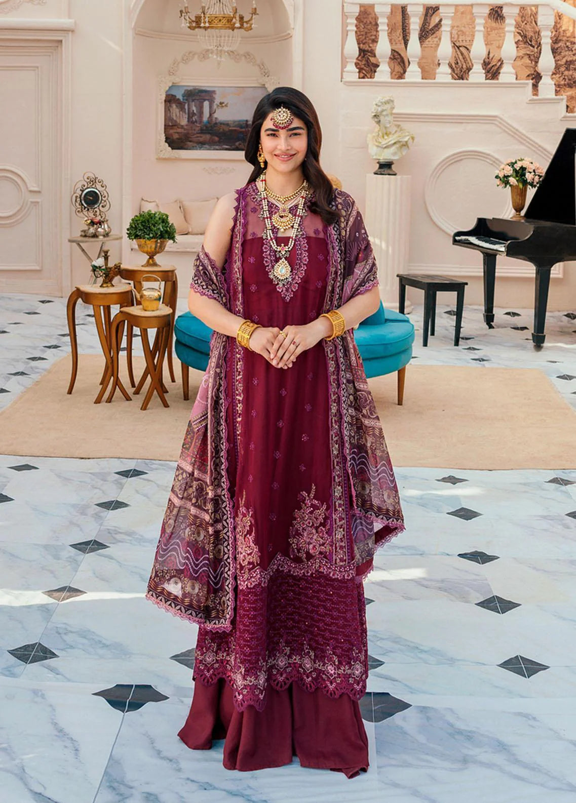 Noor By Saadia Asad Embroidered Chiffon(D6)