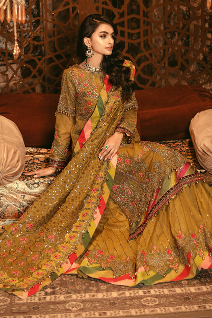 Noor-E-Fajar by Raseesa - Nooraniyat (D-02 Olive Green)