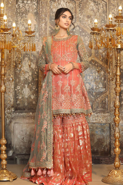 Noor-E-Fajar by Raseesa - Nooraniyat (D-09 Peach Orange)