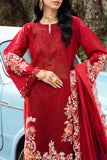 Chickankari By Naqsh (Ruby Red - 00191)
