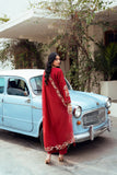 Chickankari By Naqsh (Ruby Red - 00191)